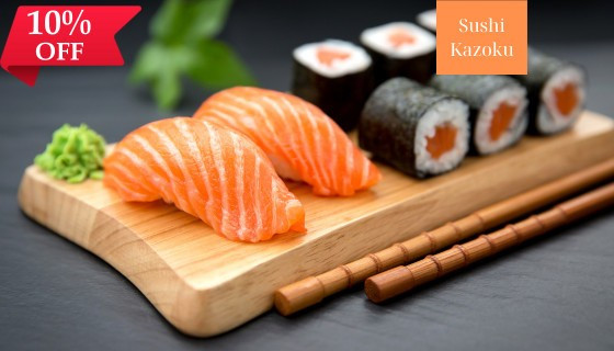 SUSHI KAZOKU – GIẢM 10% BILL
